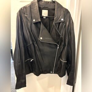 Ladies Leather Motorcycle Jacket